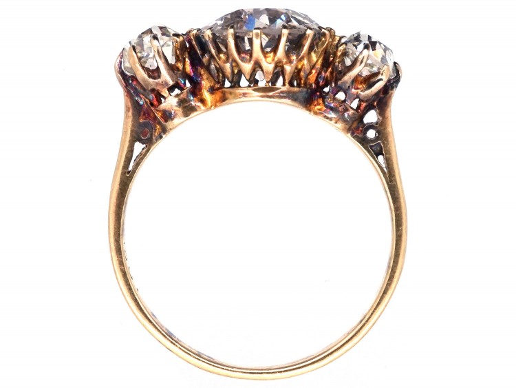 Edwardian Diamond Three Stone Ring
