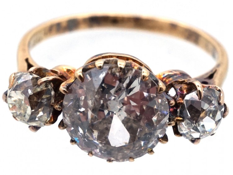 Edwardian Diamond Three Stone Ring