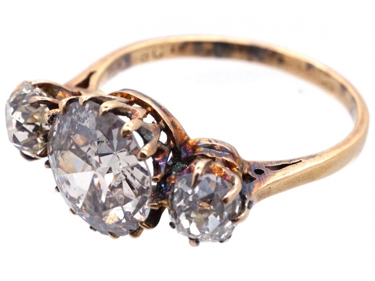 Edwardian Diamond Three Stone Ring