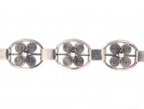 Silver Danish Viking Design Bracelet by Jens K.M Rungstrom