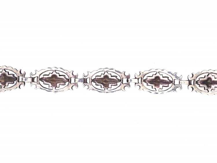 Art Deco Silver & Marcasite Bracelet