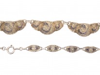Theodor Farhner Art Deco Silver & Marcasite Necklace