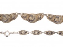 Theodor Farhner Art Deco Silver & Marcasite Necklace