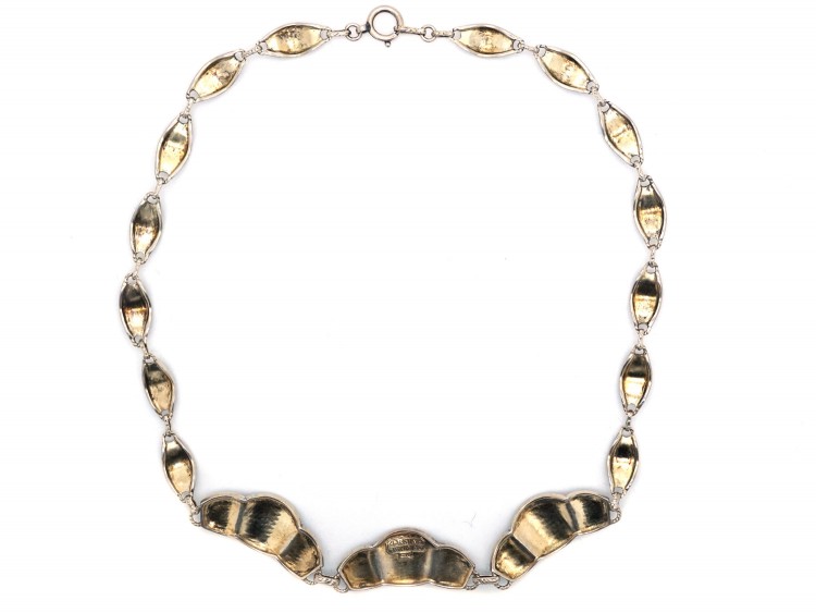 Theodor Farhner Art Deco Silver & Marcasite Necklace
