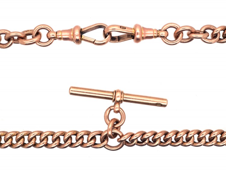 Victorian 9ct Gold Double Albert Chain