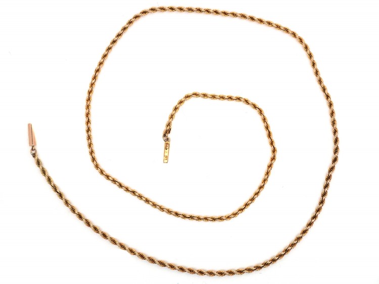 Edwardian 15ct Gold Prince of Wales Twist Chain