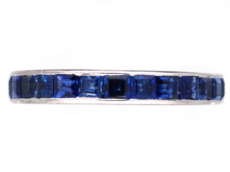 18ct White Gold & Sapphire Eternity Ring