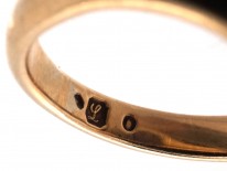 18ct Gold & Lapis Intaglio Signet Ring