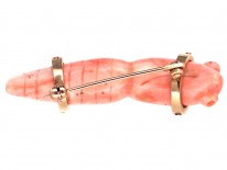 Australian Witchetee Coral & Diamond Bug Brooch