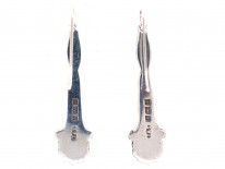 Silver & Enamel Drop Earrings