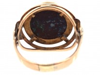 15ct Gold & Cabochon Wood Opal 1930s Ring