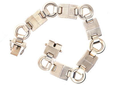 1950s 9ct White Gold Bracelet