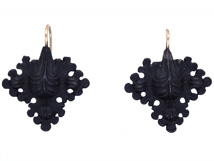 Berlin Iron Leaf Earrings