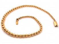 Edwardian 18ct Gold Balls Necklace