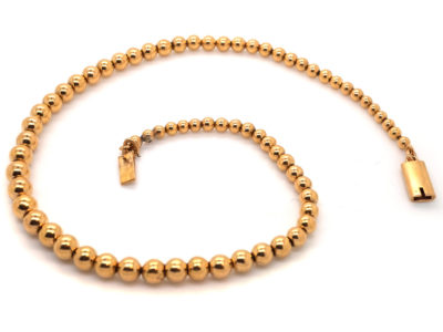 Edwardian 18ct Gold Balls Necklace