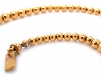 Edwardian 18ct Gold Balls Necklace