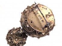 Swedish Silver Ball Brooch