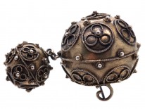 Swedish Silver Ball Brooch