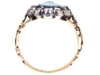 Georgian 18ct Gold Rose Diamond & Hardstone Cameo Ring