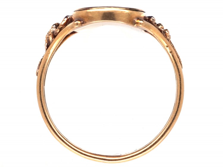 15ct Gold Regency Swiss Enamel Miniature Ring