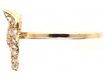 18ct Gold & Diamond Fox Head Ring