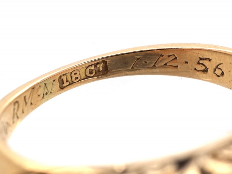 Victorian 18ct Gold Three Stone Diamond Ring