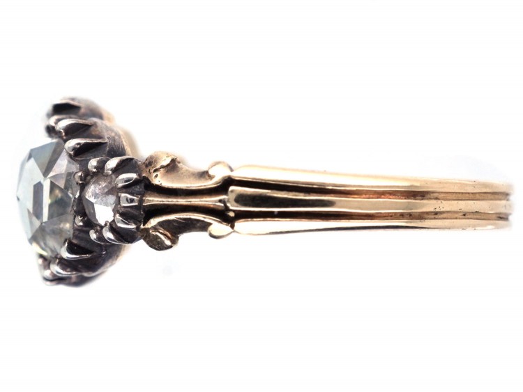 Georgian Two Stone Rose Diamond Ring
