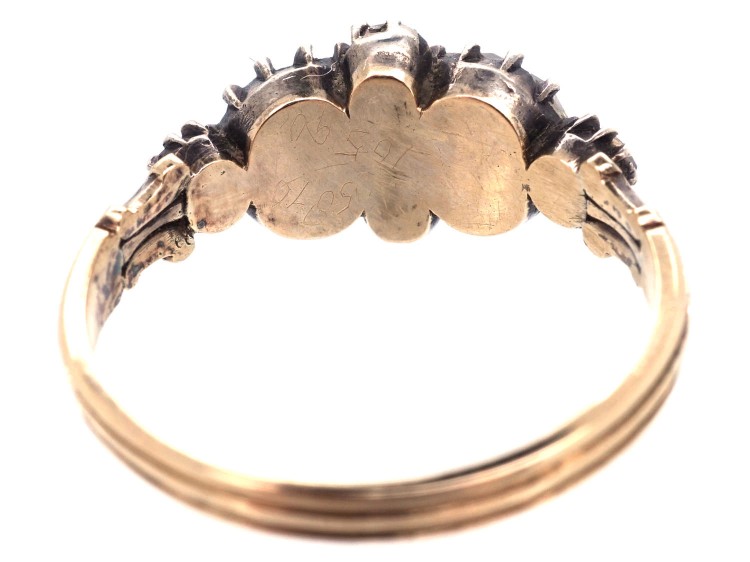 Georgian Two Stone Rose Diamond Ring