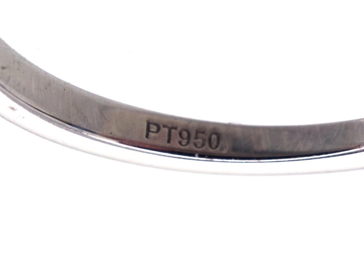 Platinum, Sapphire & Diamond Baguette Ring