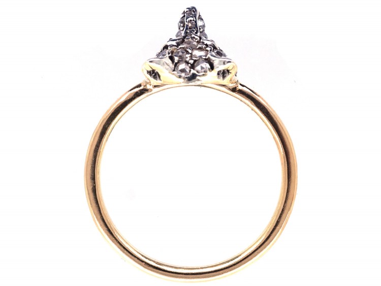Diamond Fox Head Ring