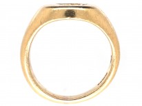 18ct Gold Signet Ring Retailed by Cartier with Unicorn Intaglio