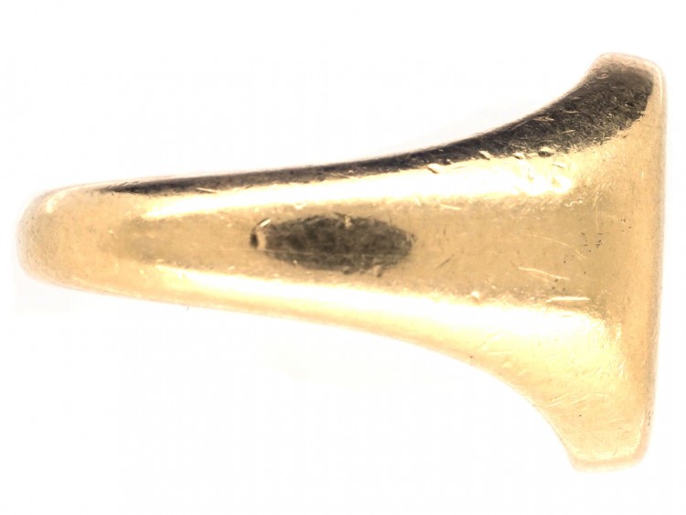 18ct Gold Signet Ring Retailed by Cartier with Unicorn Intaglio