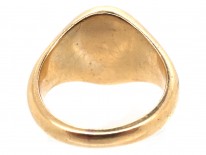 18ct Gold Signet Ring Retailed by Cartier with Unicorn Intaglio