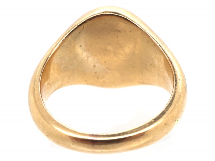18ct Gold Signet Ring Retailed by Cartier with Unicorn Intaglio