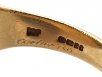 18ct Gold Signet Ring Retailed by Cartier with Unicorn Intaglio