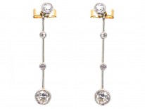 Art Deco Diamond Drop Earrings