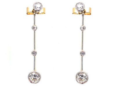 Art Deco Diamond Drop Earrings