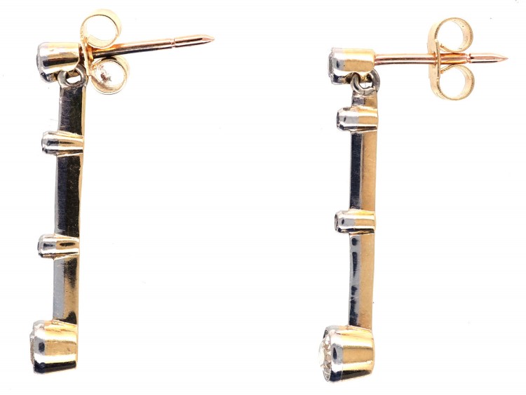 Art Deco Diamond Drop Earrings