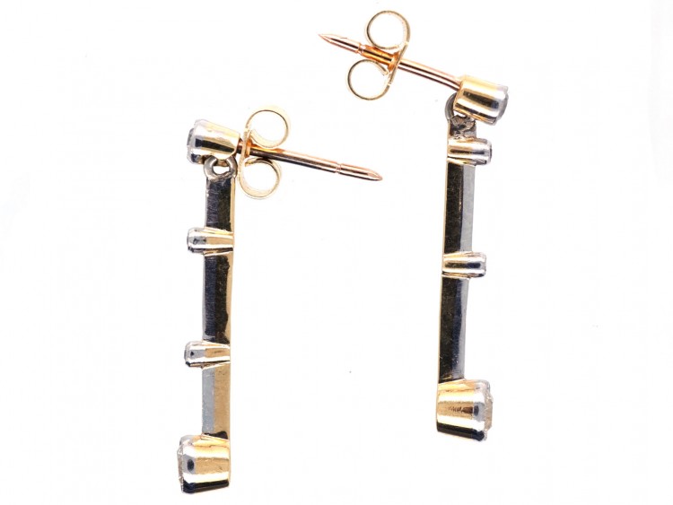 Art Deco Diamond Drop Earrings