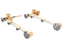 Art Deco Diamond Drop Earrings