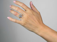 Art Deco Oval Diamond Cluster Ring