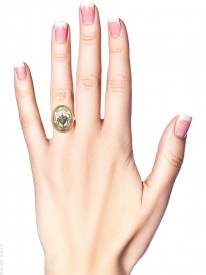 Georgian 18ct Gold Memorial Ring (Part of a Pair of Memorial Rings)