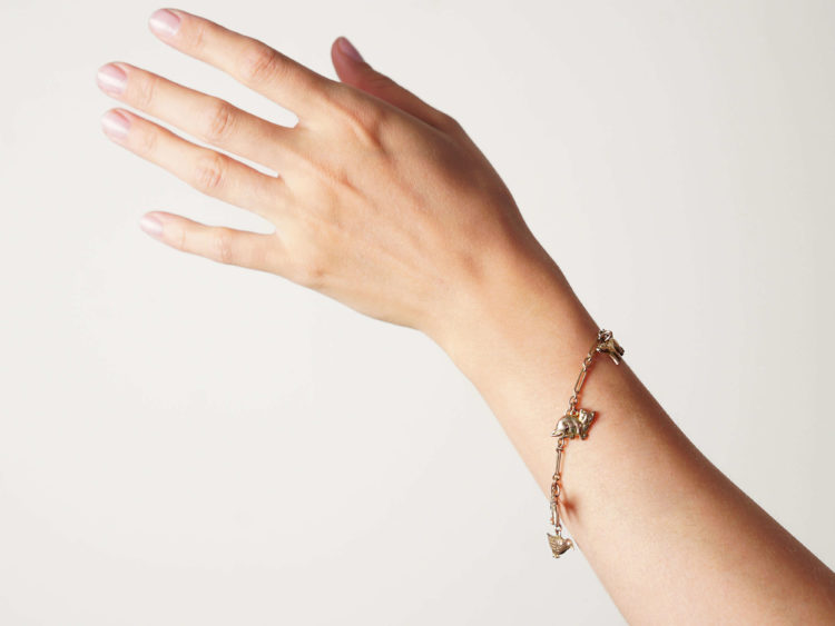 9ct Gold Animal Charm Bracelet