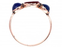 Grand Tour Georgian Carved Intaglio & Lapis Lazuli Ring