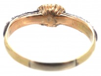 Georgian Hessanite Garnet & Diamond Ring