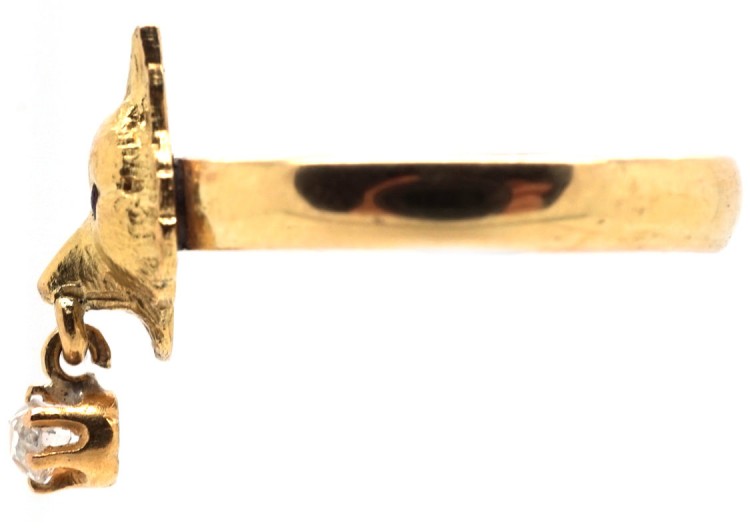 Wolf's Head 18ct Gold Ring