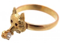 Wolf's Head 18ct Gold Ring