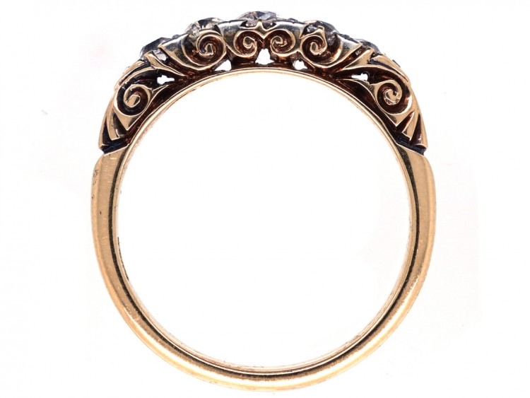Victorian 18ct Gold & Diamond Five Stone Ring