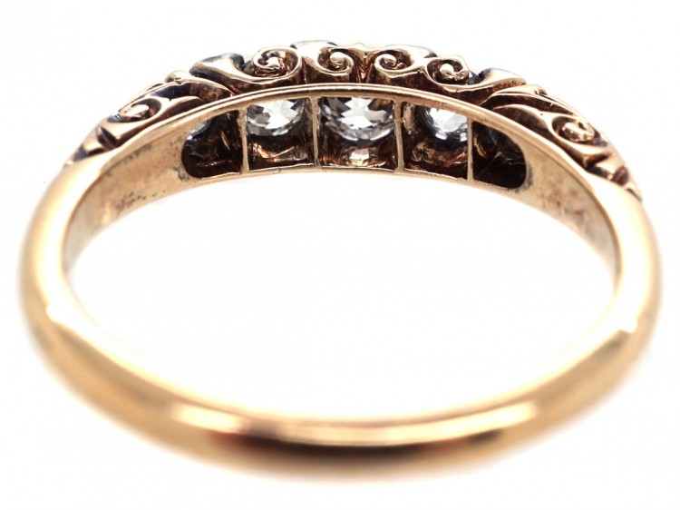 Victorian 18ct Gold & Diamond Five Stone Ring