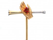 Four In Hand Gold & Enamel Stick Pin